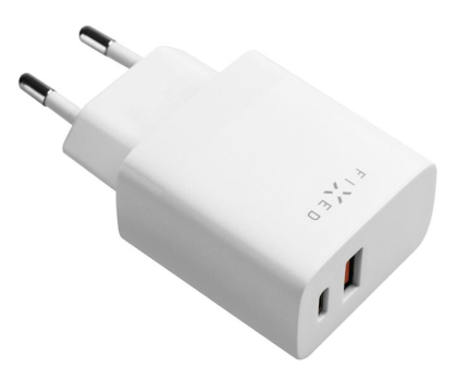 Ładowarka do smartfonów FIXED Ładowarka sieciowa 20W 1xUSB-A 1xUSB-C biały